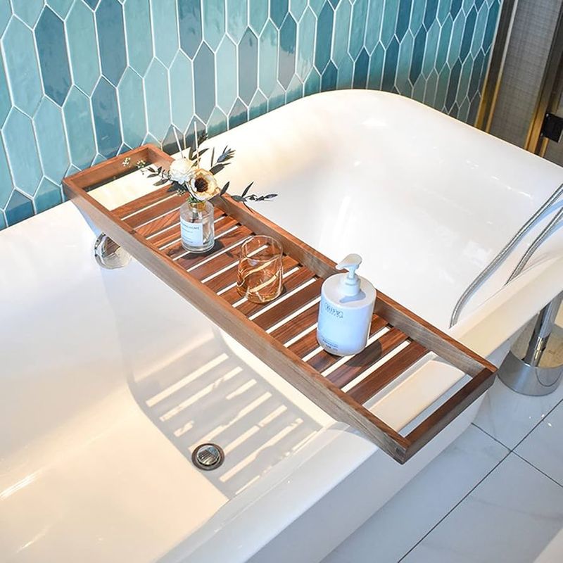 Wooden Bathtub Trays