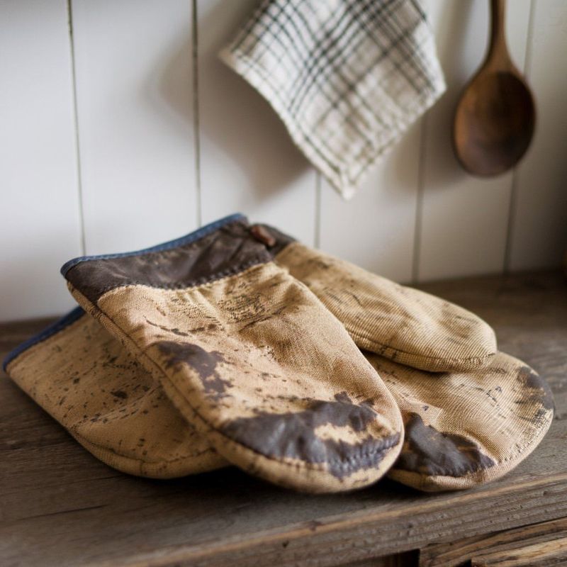 Worn Oven Mitts