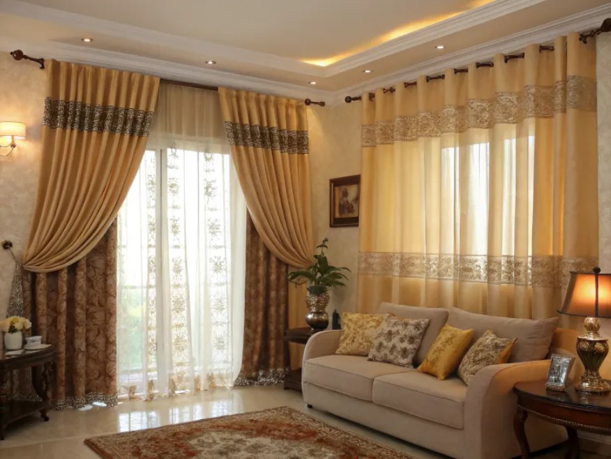 layered curtains