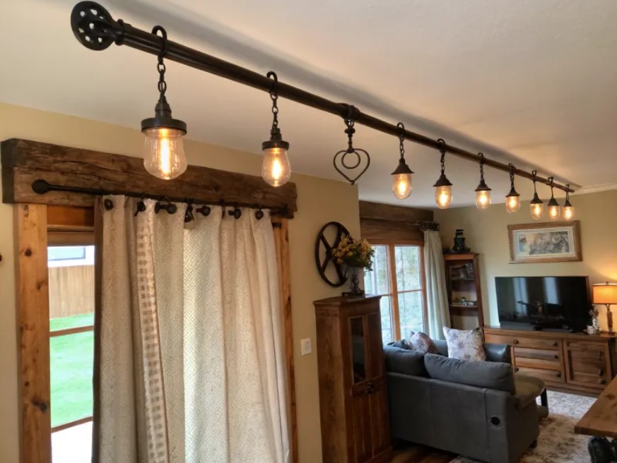 rustic iron fixtures