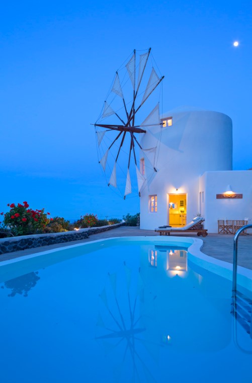 Santorini, Greece windmill