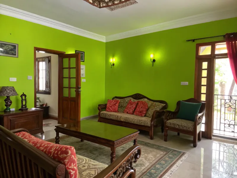 unnapealing Neon Green living room