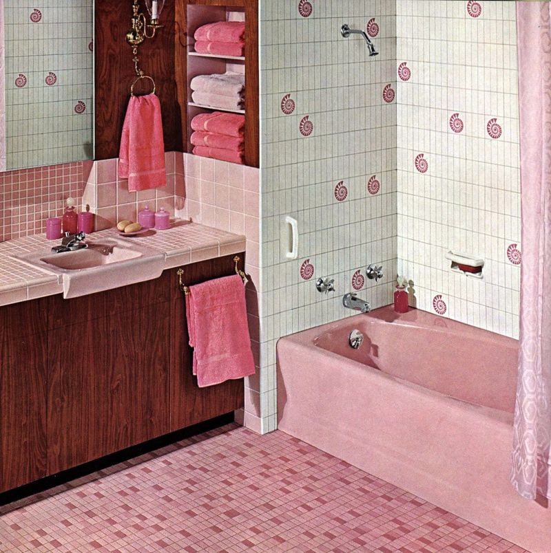 1950s Pastel Bathrooms