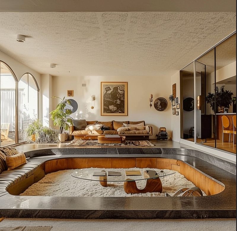 1950s Sunken Living Rooms