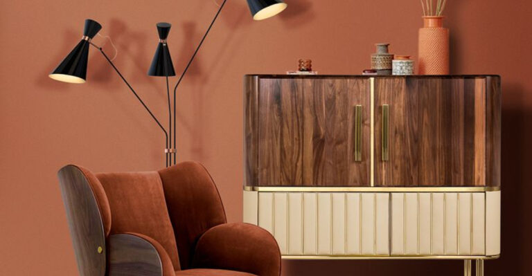 burnt sienna living room