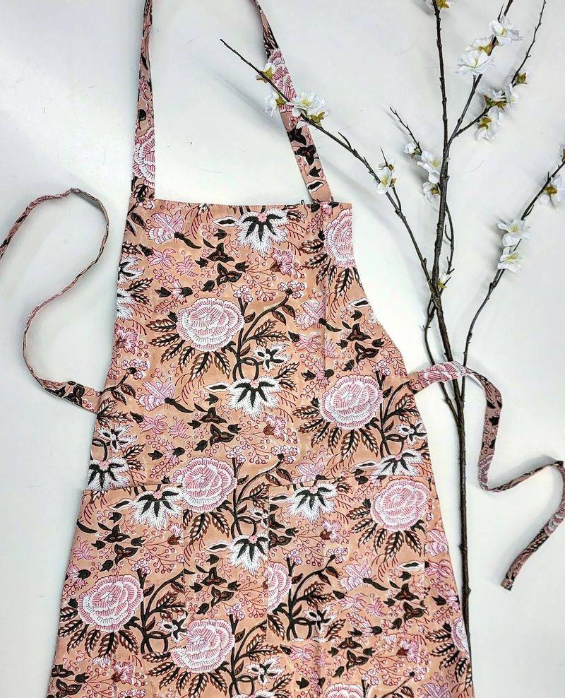 Apron with Floral Prints