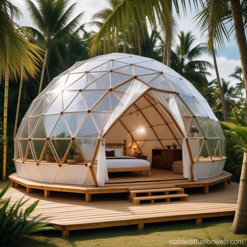 Bamboo Geodesic Dome