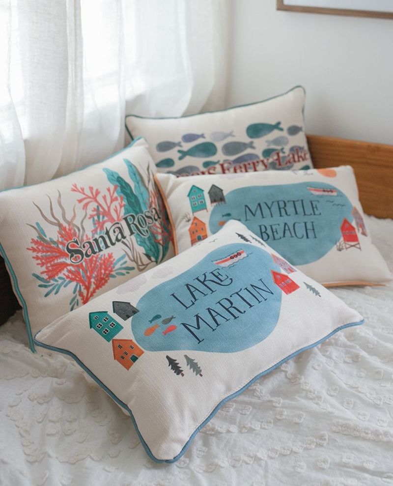 Beach-Themed Throw Pillows