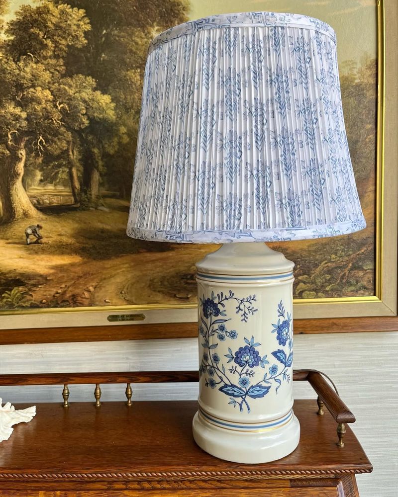 Blue Ceramic Lamp