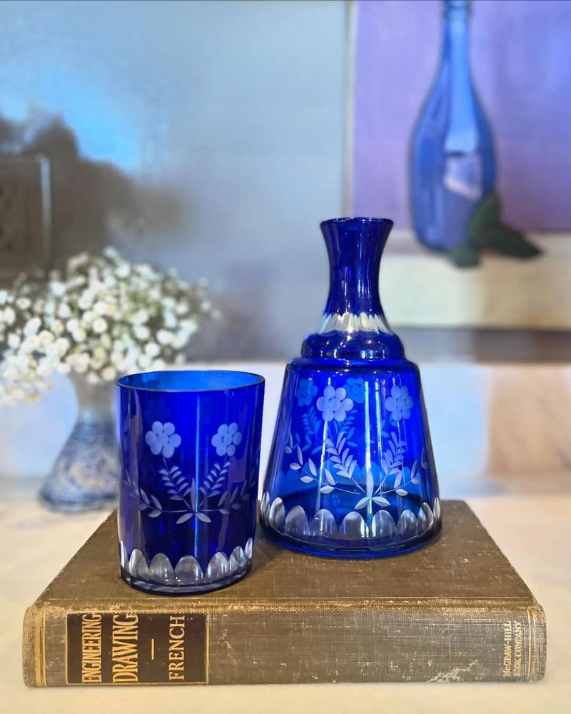 Blue Glass Vases