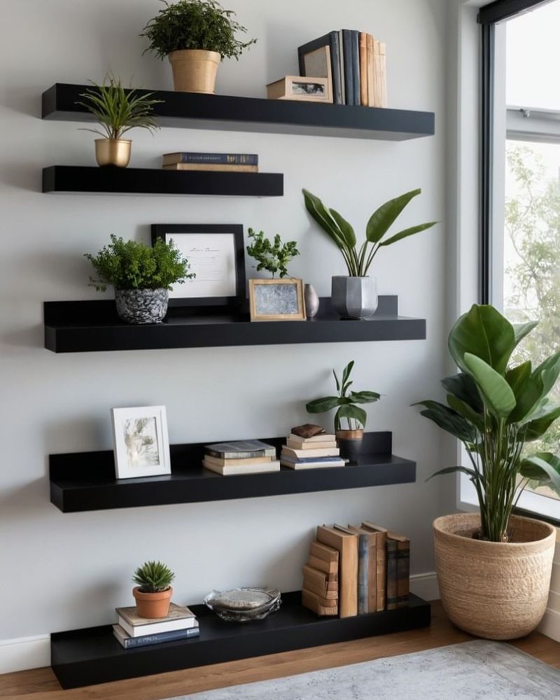 Floating Bookshelves