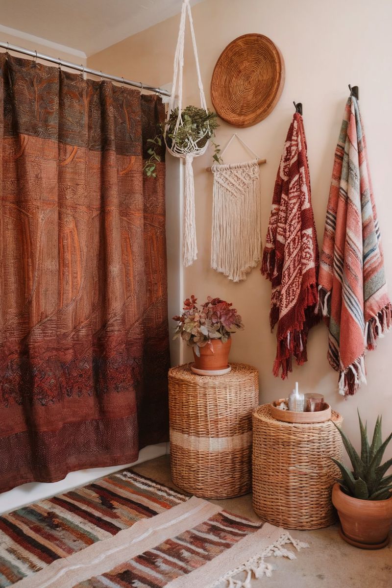 Chic Boho Bathroom