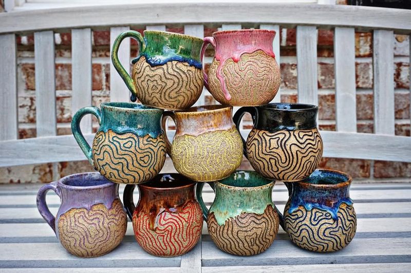 Colorful Ceramics Display