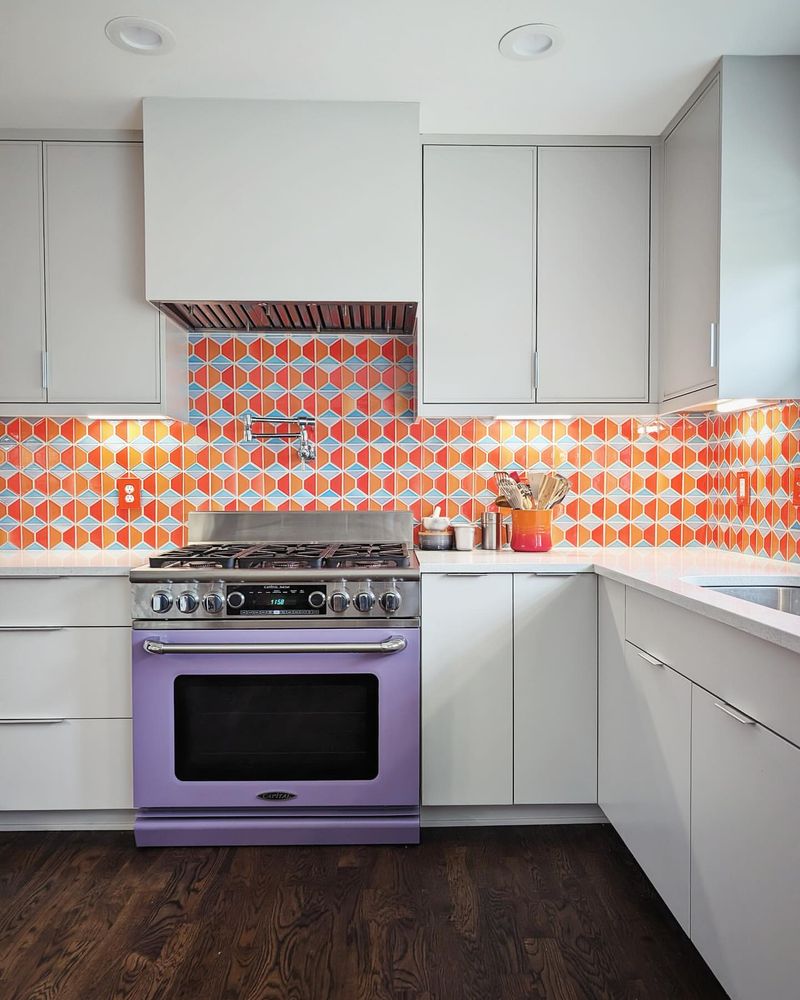 Colorful Mosaic Backsplash