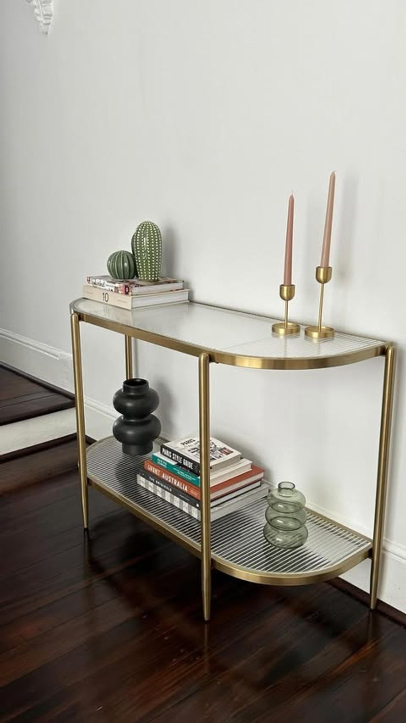 Contemporary Glass Console