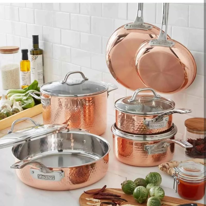 Copper Kitchenware Set