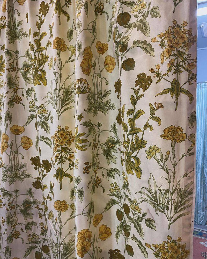 Curtains with Botanical Prints