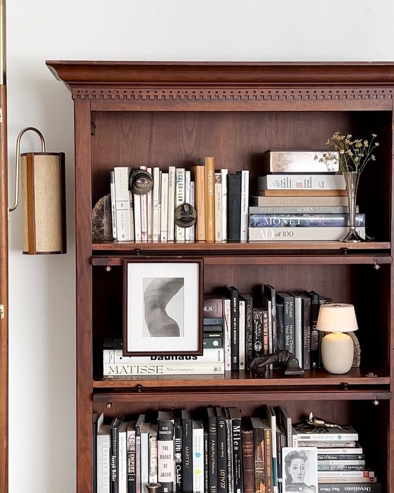 Dark Wood Bookshelves