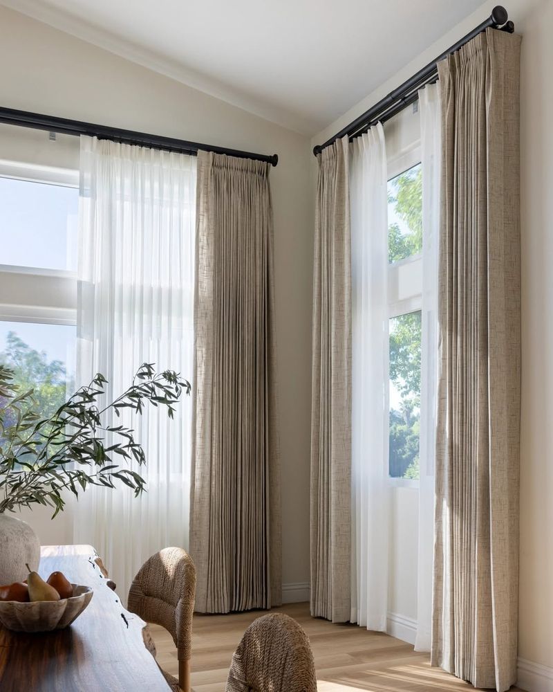 Dramatic Draped Curtains