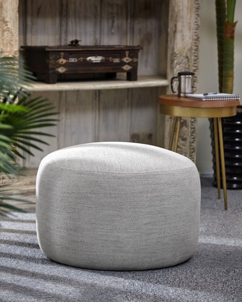 Dusty Beige Ottomans