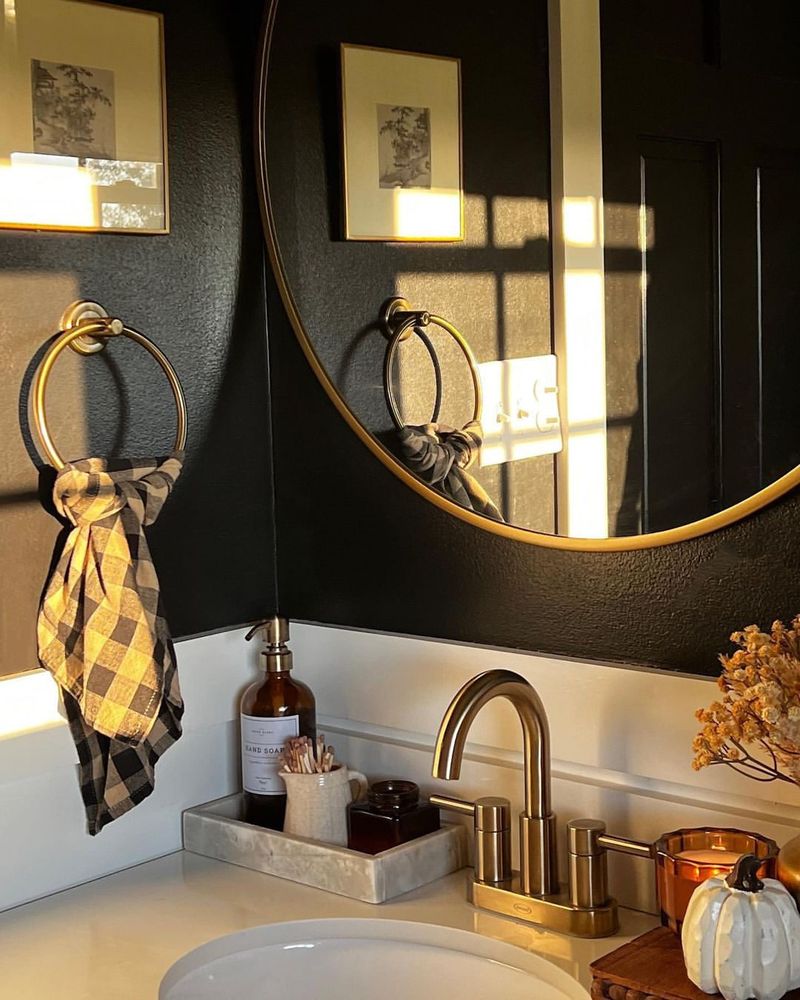 Eclectic Black and Gold Decor