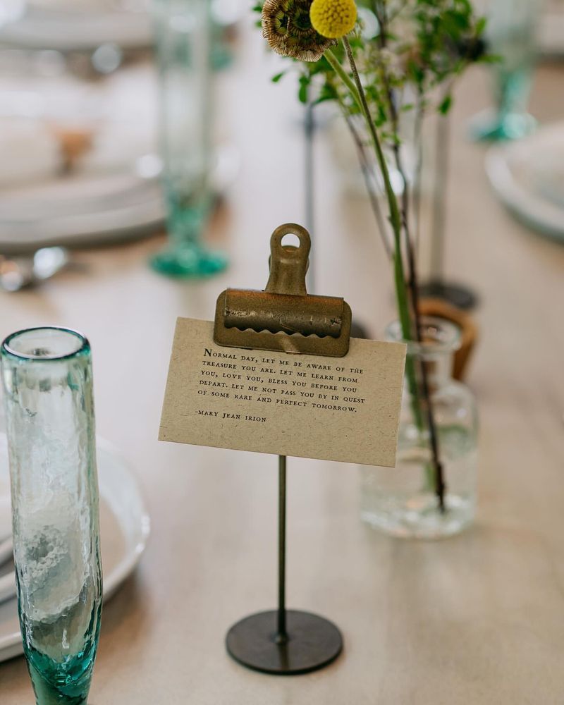 Eclectic Place Card Holders