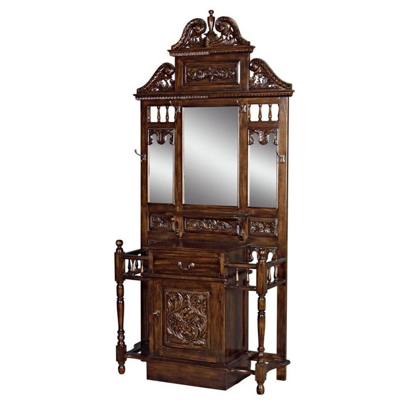 Edwardian Mahogany Hall Stand