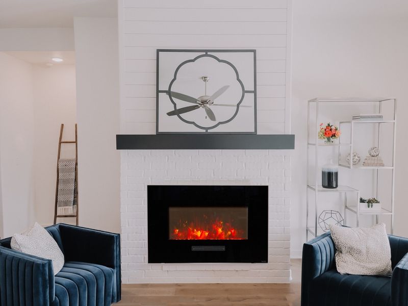 Electric Wall-Mounted Fireplace