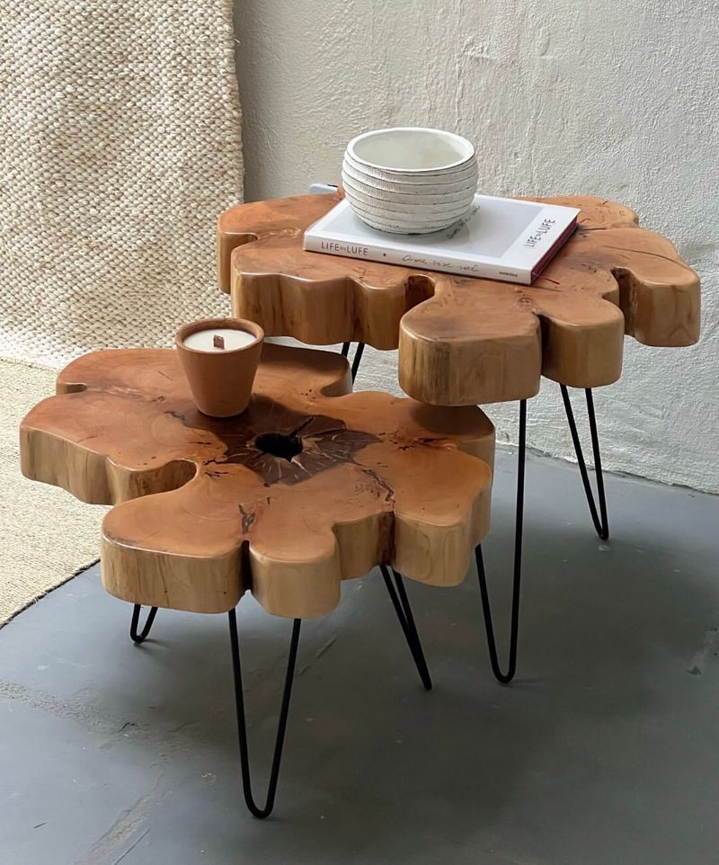 Exotic Wood Side Table