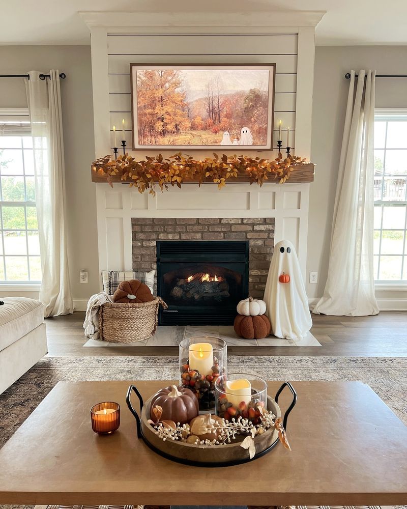 Fireplace with Mantel Decor