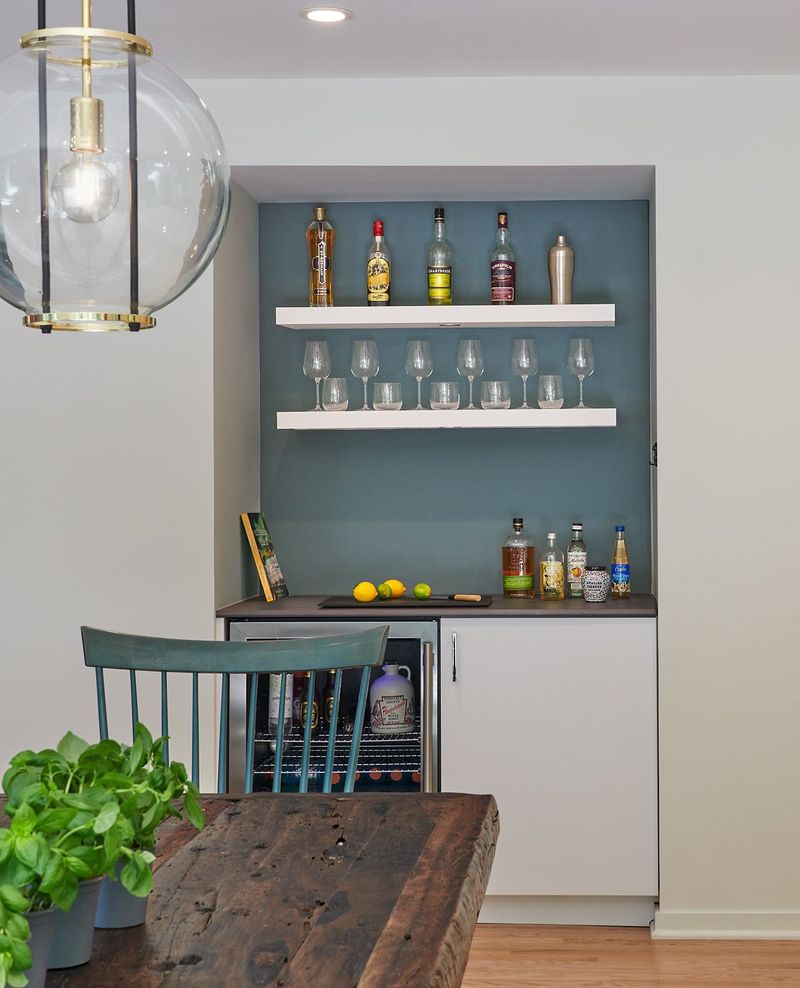 Floating Shelves for Vertical Storage