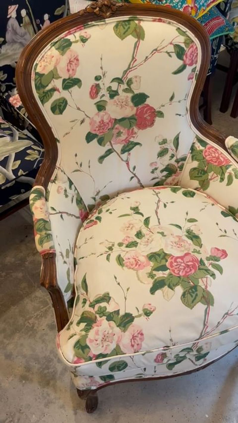 Floral Armchairs