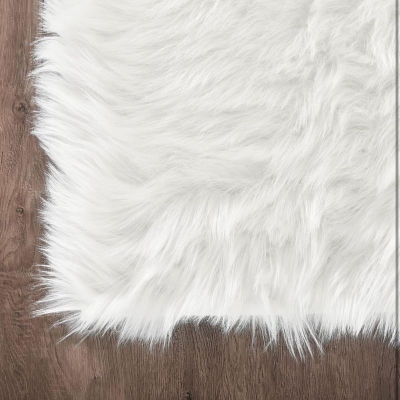 Fluffy White Rug