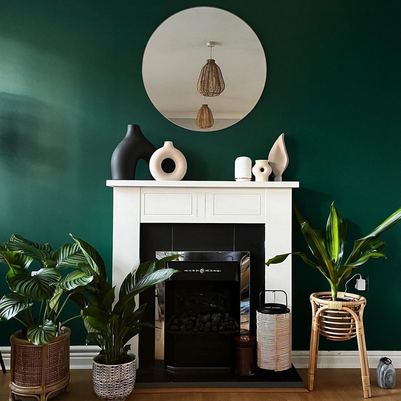 Forest Green Accent Wall