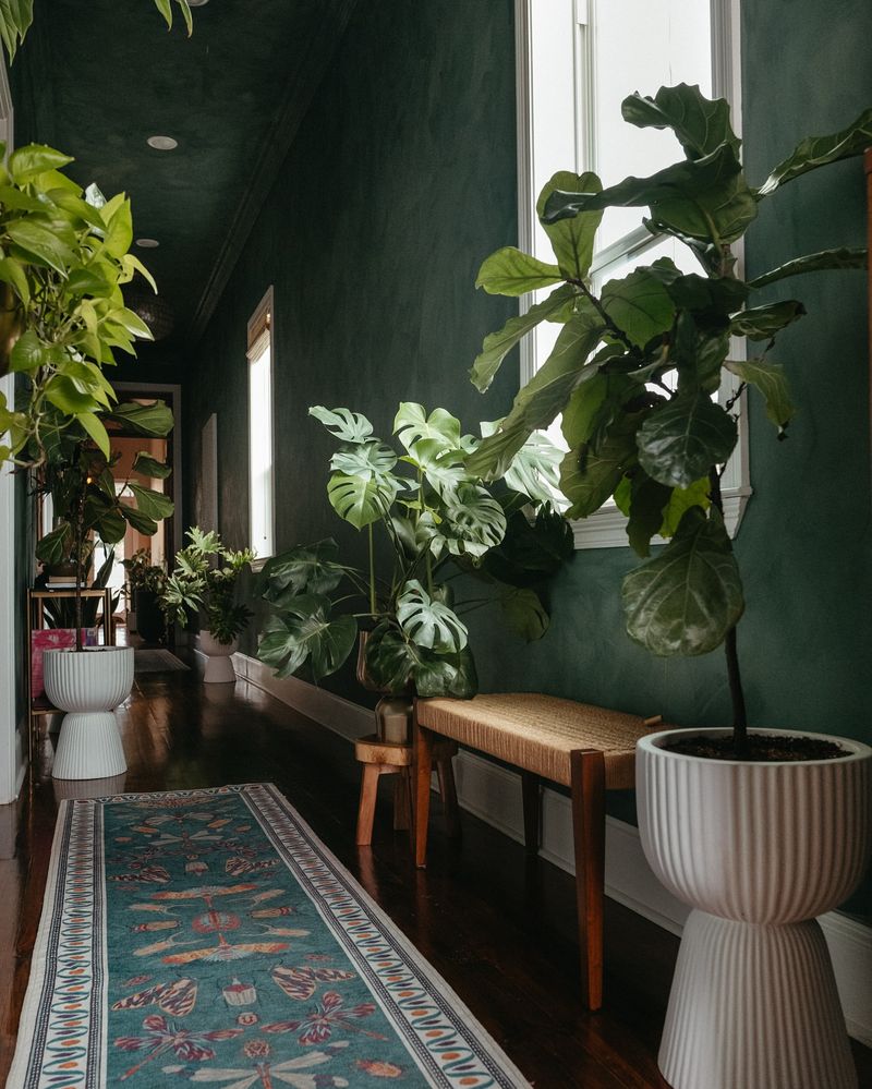 Forest Green Rustic Entryway