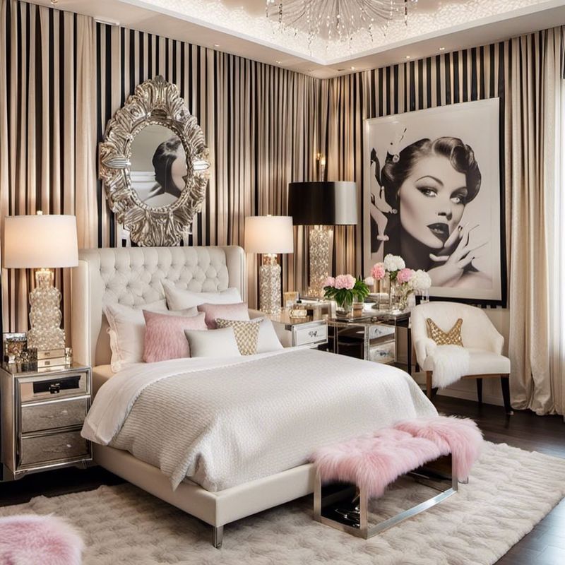 Glamorous Hollywood Bedroom