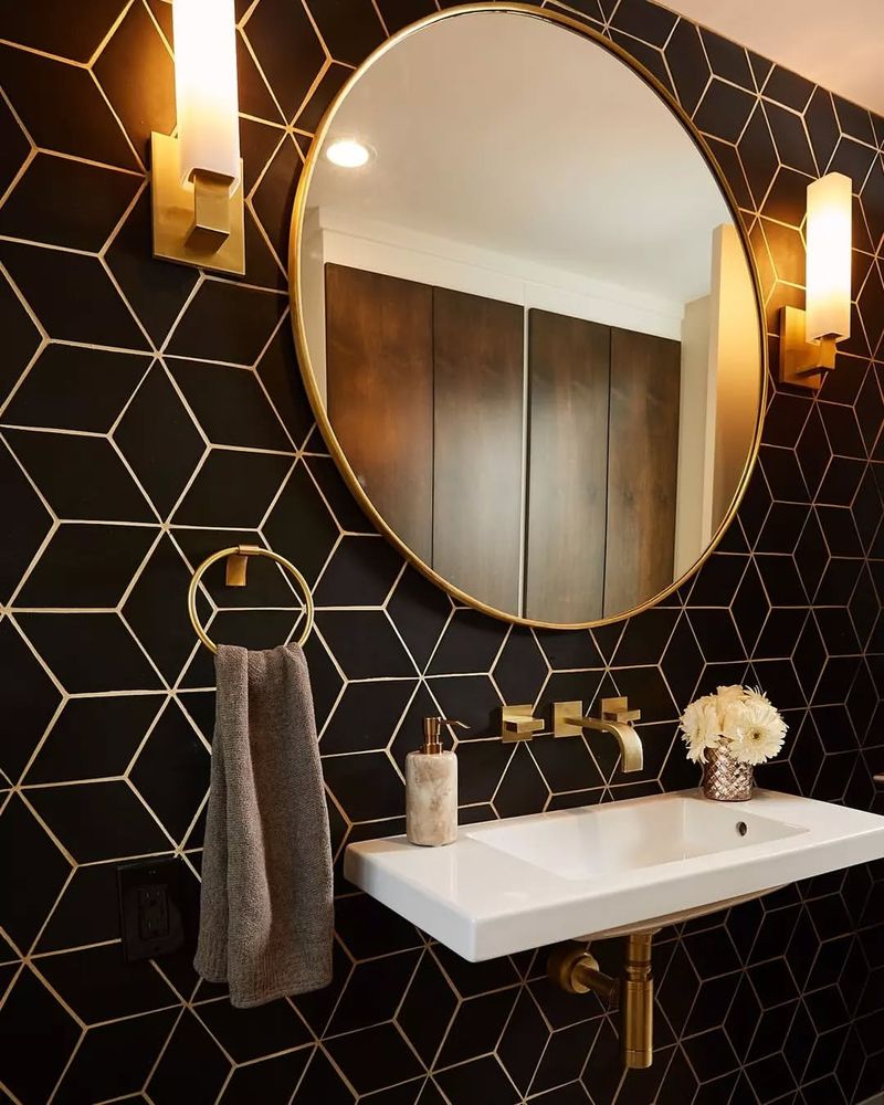 Gold and Black Geometric Patterns