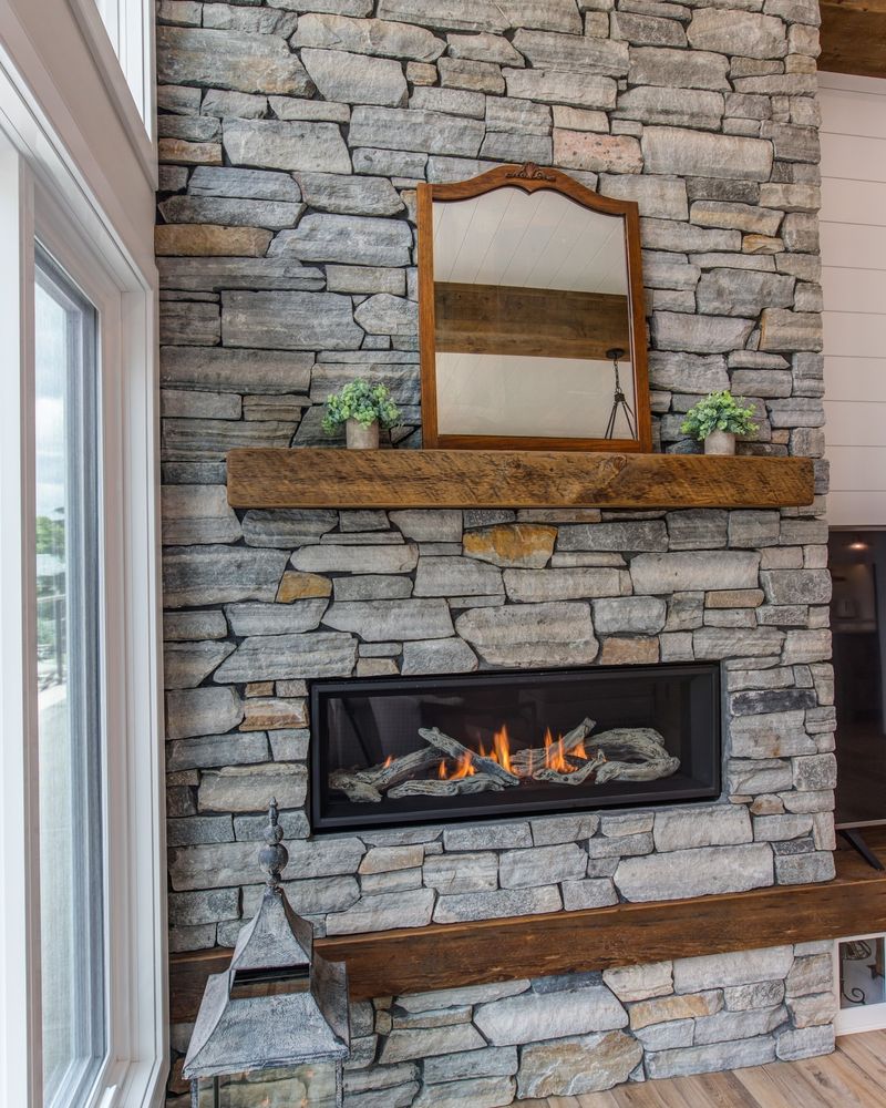 Handcrafted Wood Mantel