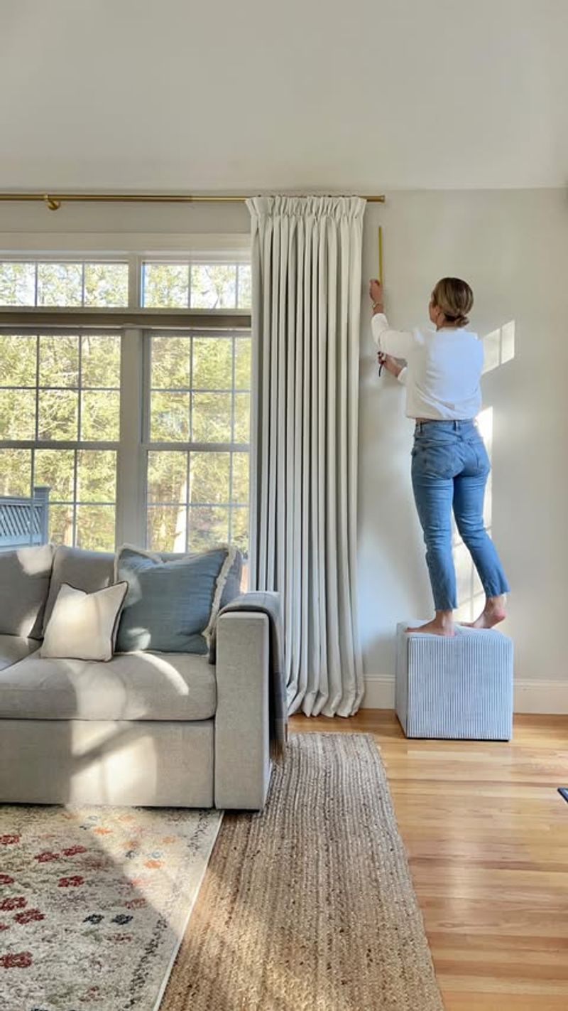 Hang Curtains from Ceiling to Floor