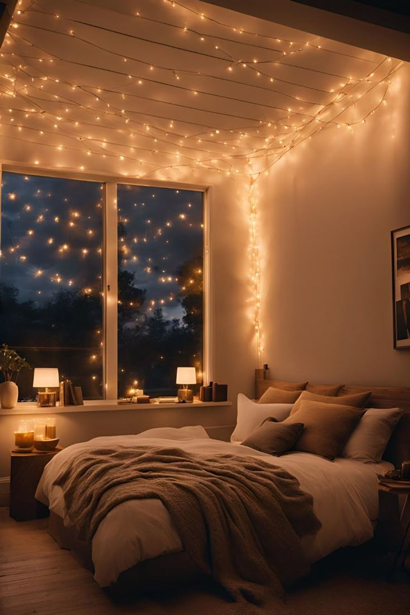 Hang String Lights Indoors