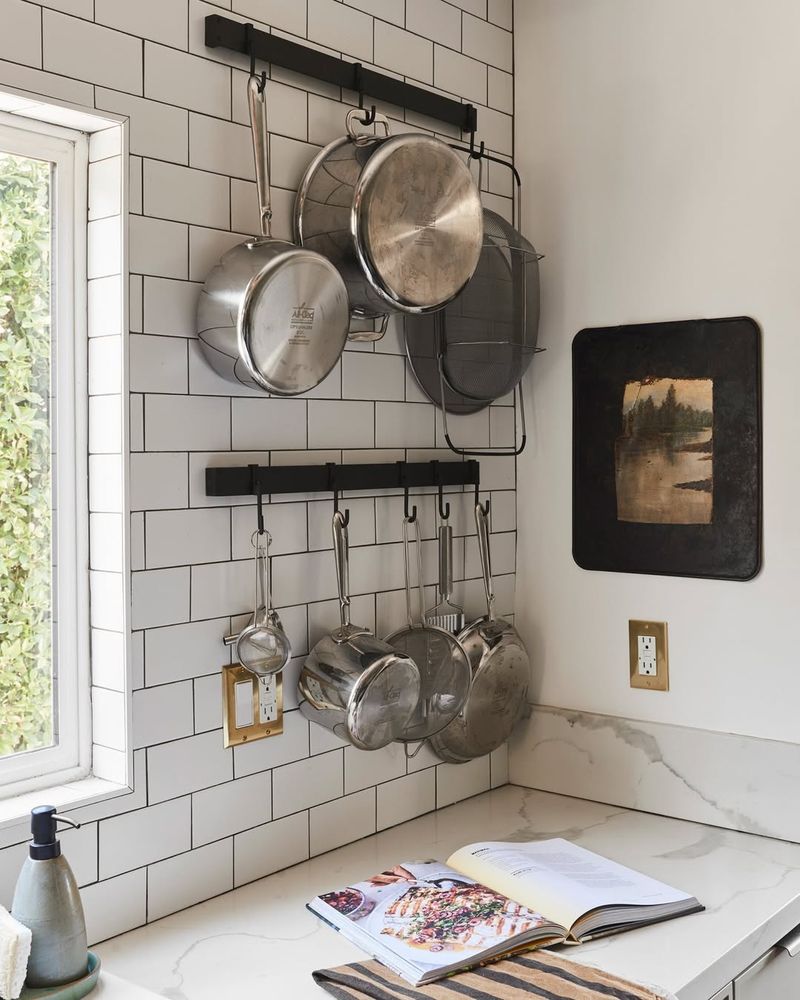 Wall-Mounted Pot Rack