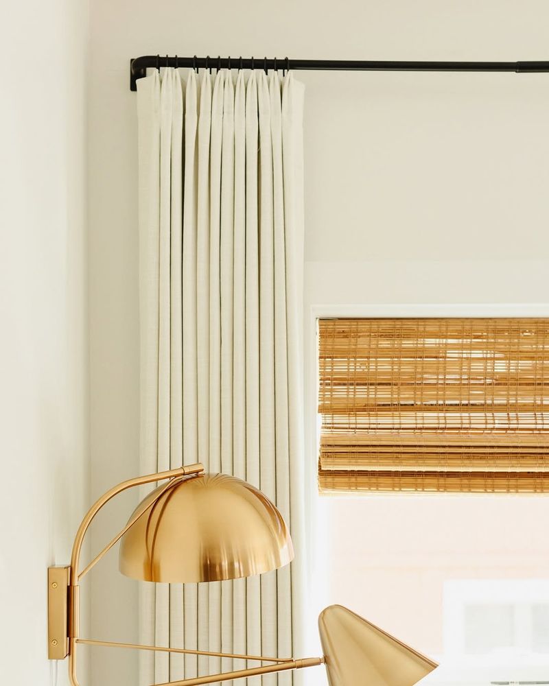 High Curtain Rods