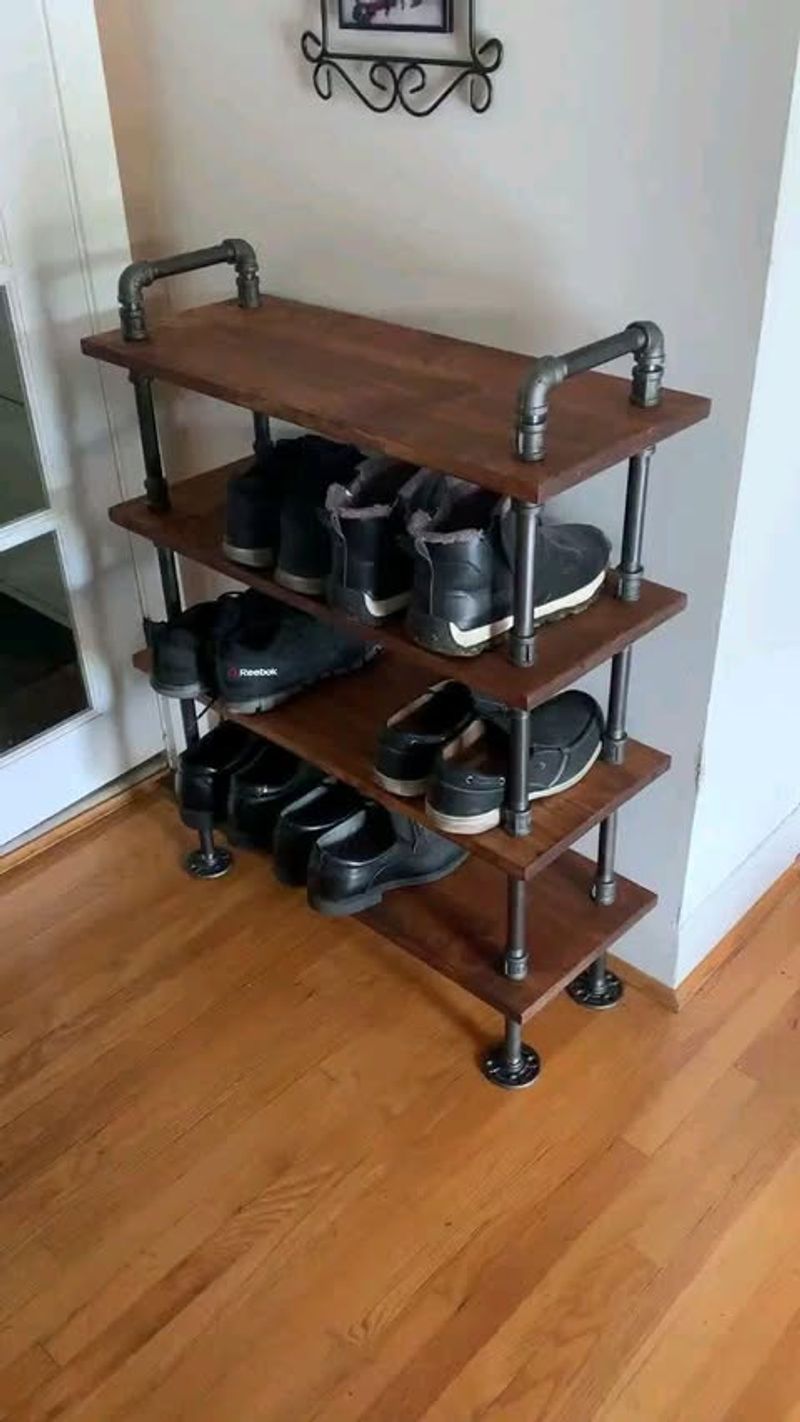 Industrial Pipe Shelving