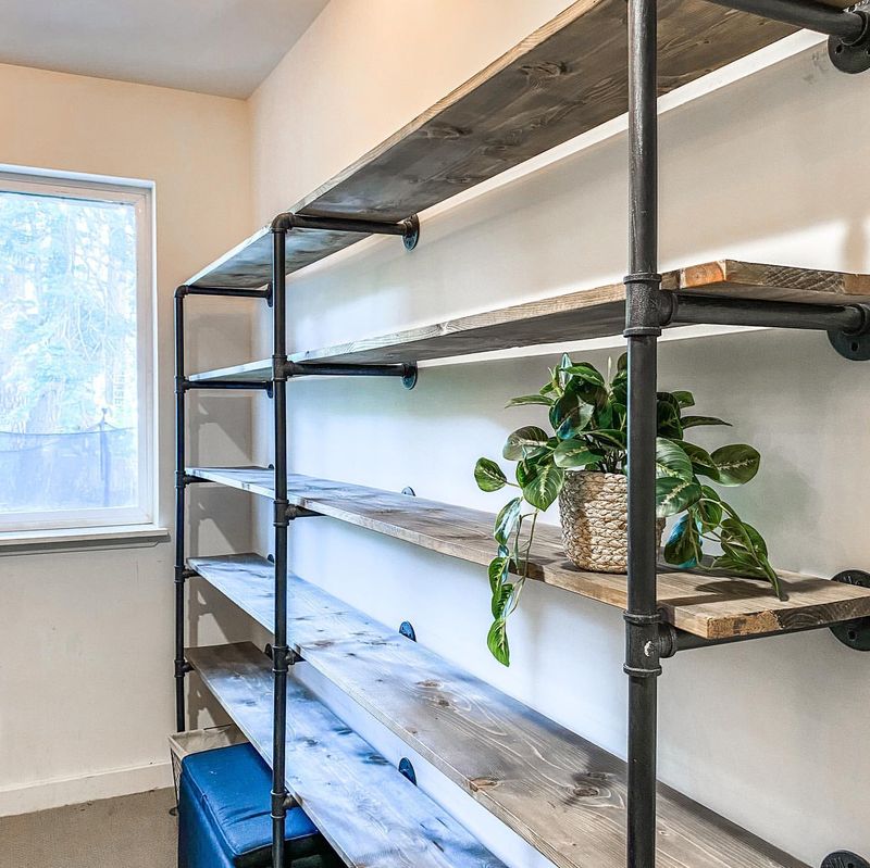 Industrial Pipe Shelving