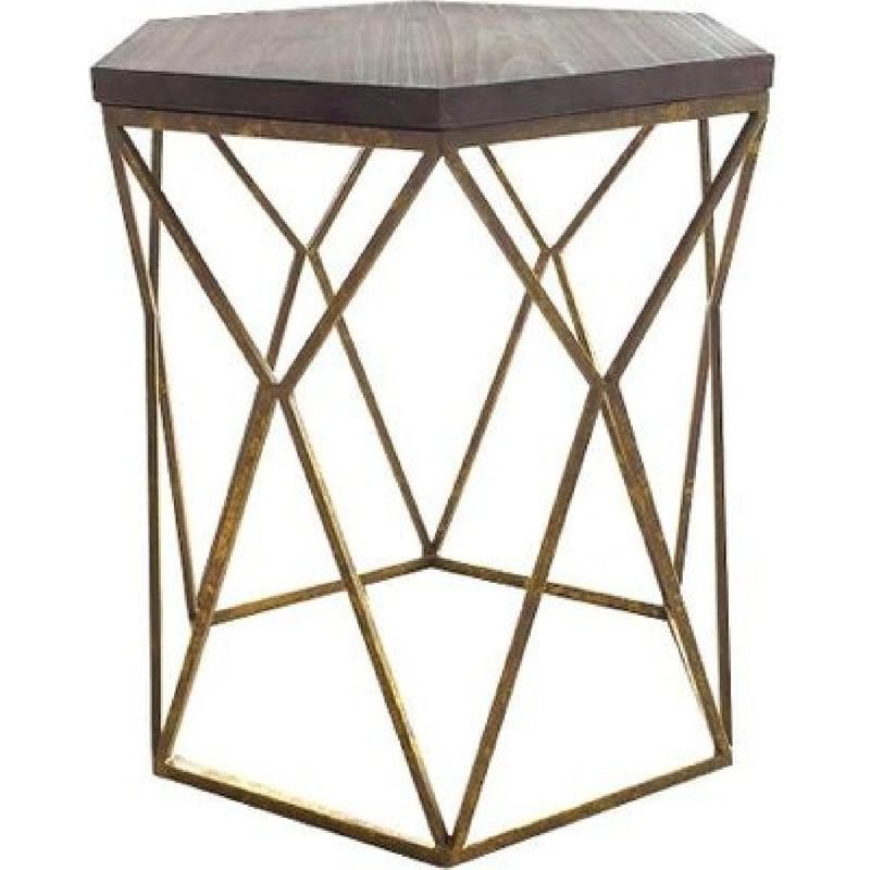 Metallic Accent Table