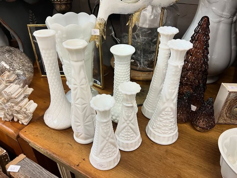 Milk Glass Vases