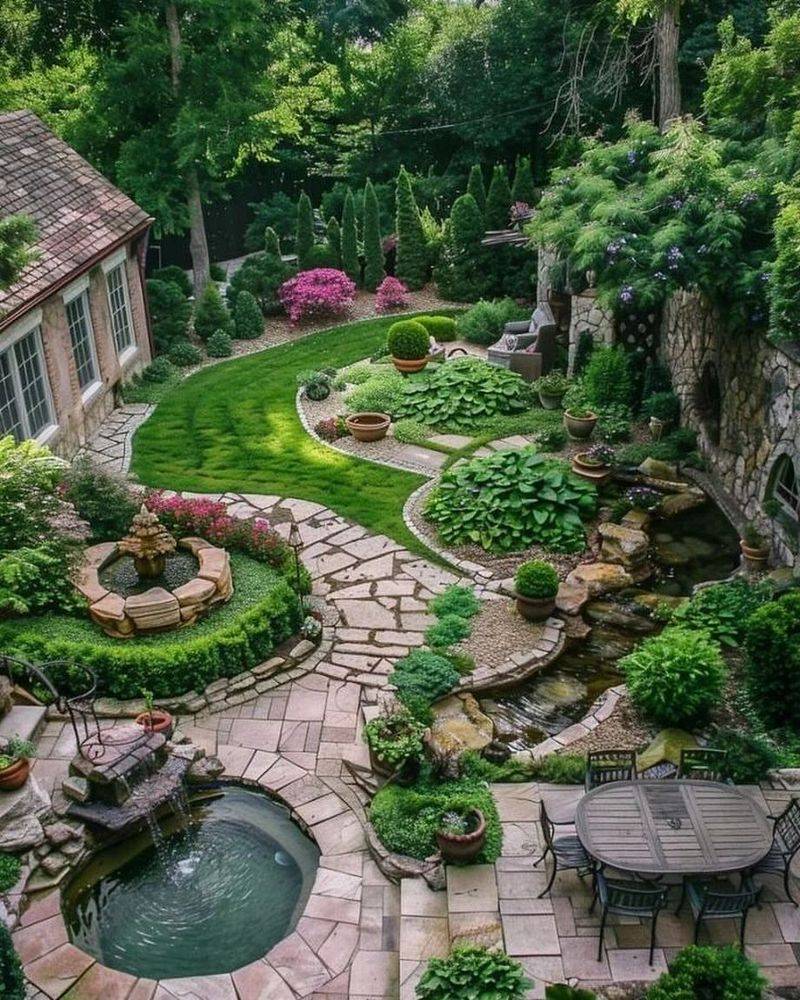 Whimsical Brick Pathway