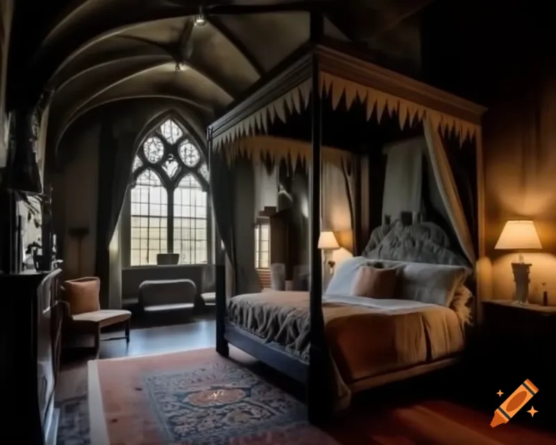 Moonlit Monastery Room