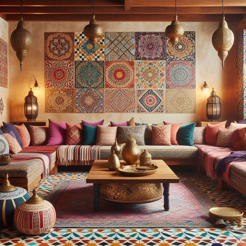 Moroccan-Inspired Lounge