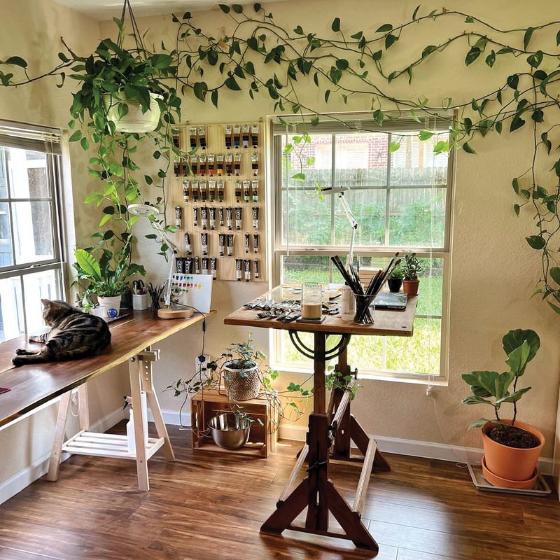 Nature-Themed Art Studio